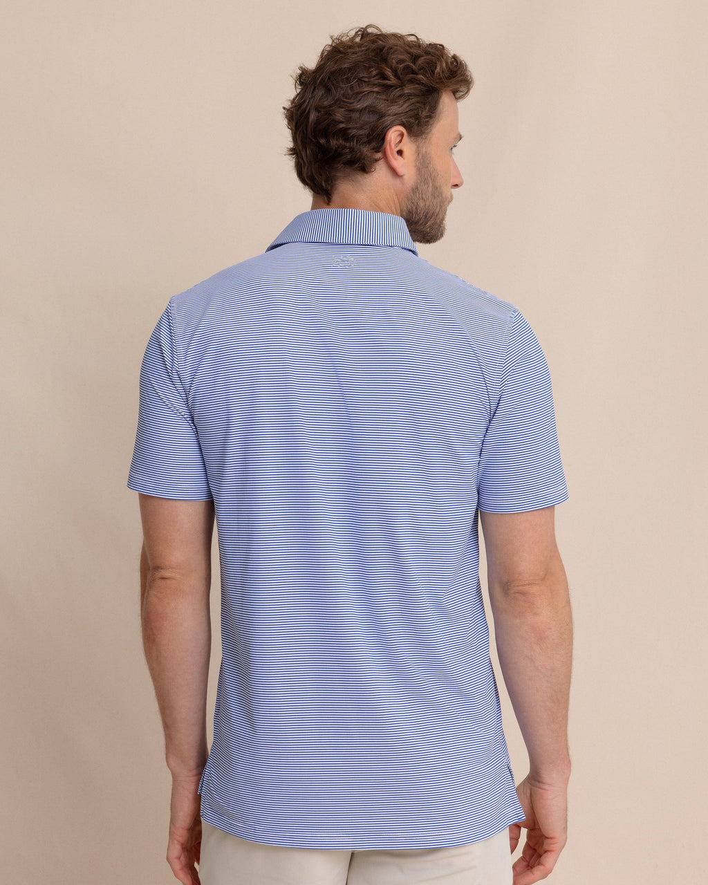 brrr°®-eeze Meadowbrook Stripe Polo - Surf Blue
